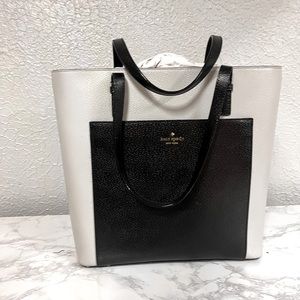 NWOT Kate Spade Black and Gray Sadie Tote w/ original packaging